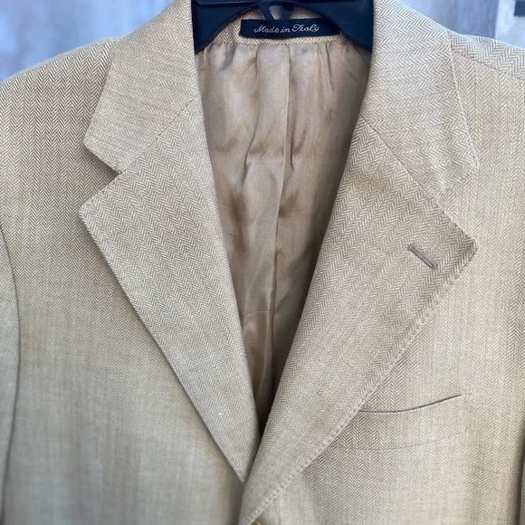 NW Faconnable 🇮🇹 Made Silk/Linen/Wool Sport Coat Sz 40